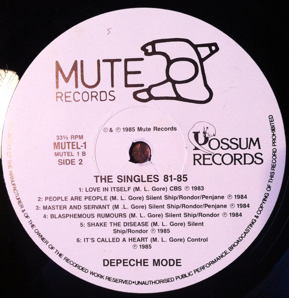 Depeche Mode – The Singles 81 → 85 LP vinyl record, image 4 of 6