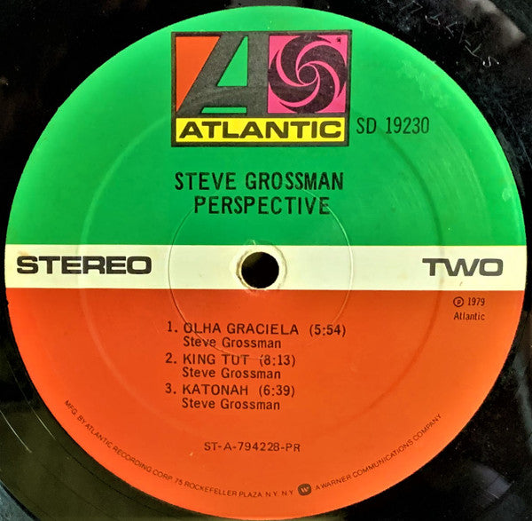 Steve Grossman – Perspective LP vinyl record, image 4 of 4