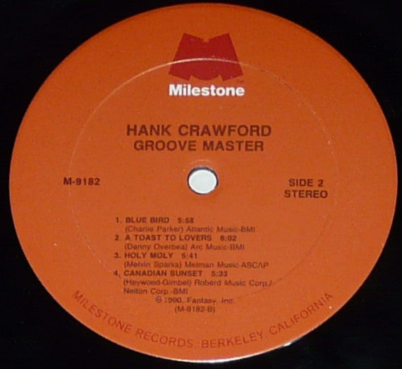 Hank Crawford – Groove Master LP vinyl record, image 4 of 4