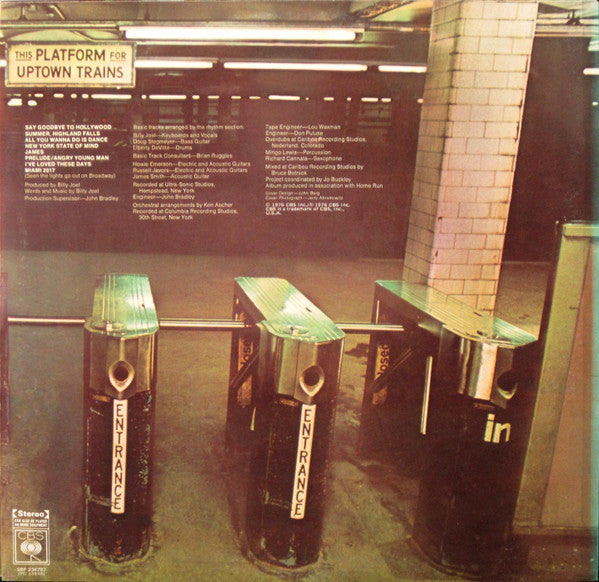 Billy Joel – Turnstiles LP vinyl record, image 2 of 6