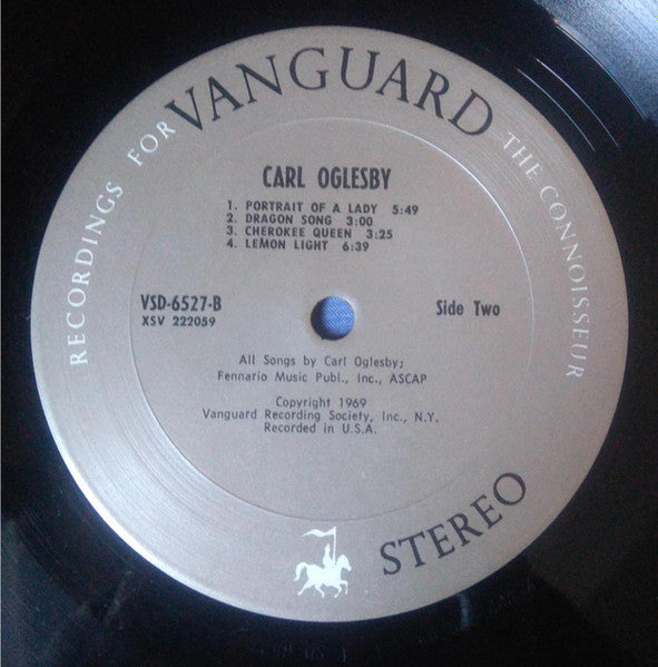 Carl Oglesby – Carl Oglesby LP vinyl record, image 4 of 4