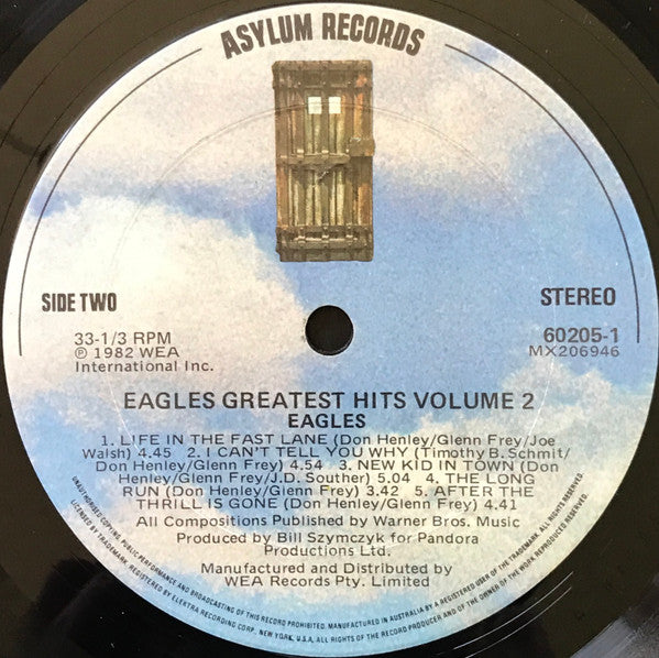 Eagles – Eagles Greatest Hits Volume 2 LP vinyl record, image 6 of 6