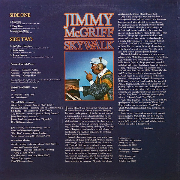 Jimmy McGriff – Skywalk LP vinyl record, image 2 of 4