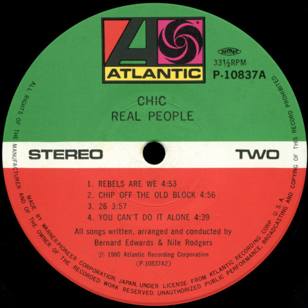 Chic – Real People LP vinyl record, image 4 of 8