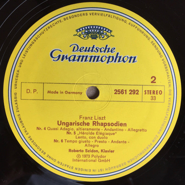Franz Liszt, Roberto Szidon – Ungarische Rhapsodien (3xLP) LP vinyl record, image 4 of 10