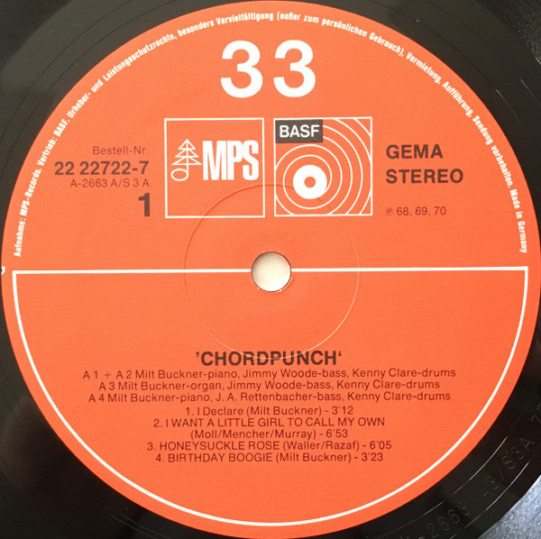 Milt Buckner – Chordpunch (2xLP) LP vinyl record, image 9 of 10