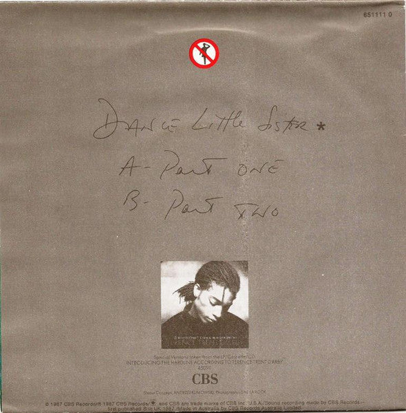 Terence Trent D'Arby – Dance Little Sister 7" vinyl record, image 2 of 4