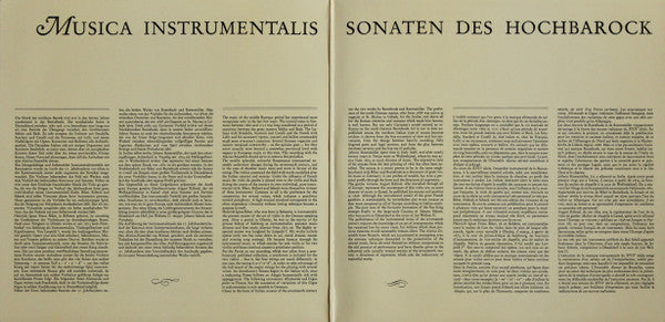 Heinrich Ignaz Franz Biber, Dieterich Buxtehude, Johann Rosemuller, Johannes Schenck, August Kühnel, Alarius-Ensemble – Musica Instrumentalis (Sonaten Des Hochbarock) LP vinyl record, image 3 of 5