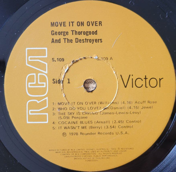 George Thorogood & The Destroyers – Move It On Over LP vinyl record, image 3 of 4