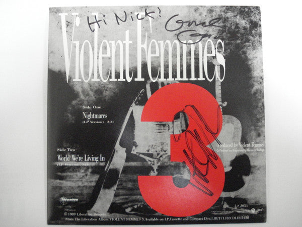 Violent Femmes – Nightmares / World We're Living In