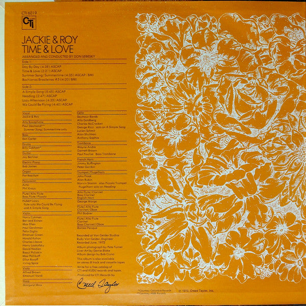Jackie & Roy – Time & Love LP vinyl record, image 3 of 9