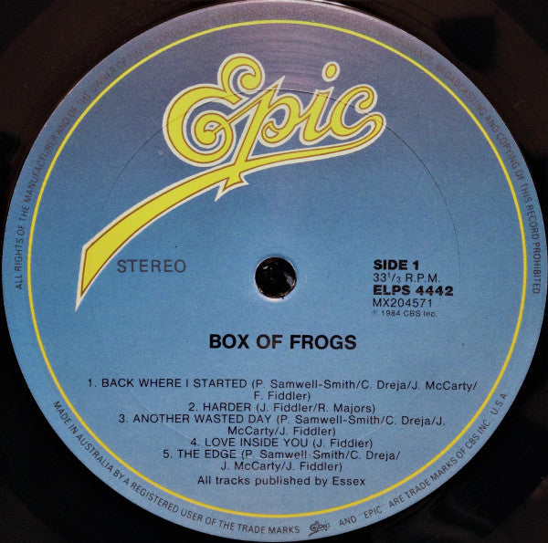 Box Of Frogs – Box Of Frogs LP vinyl record, image 4 of 5