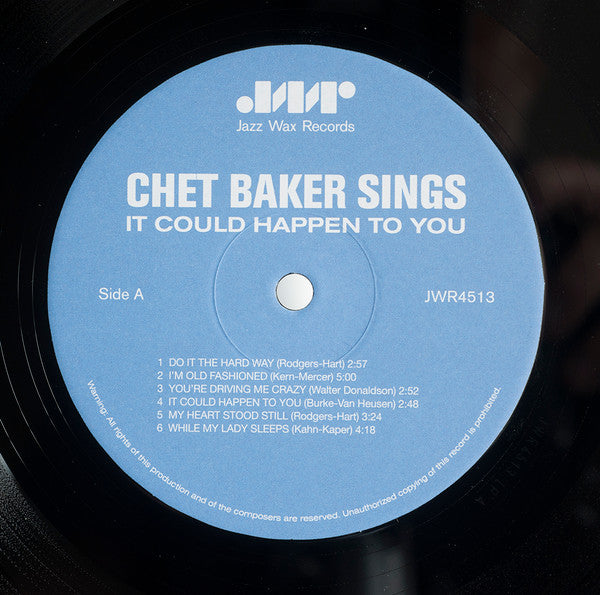 Chet Baker – It Could Happen To You LP vinyl record, image 3 of 4