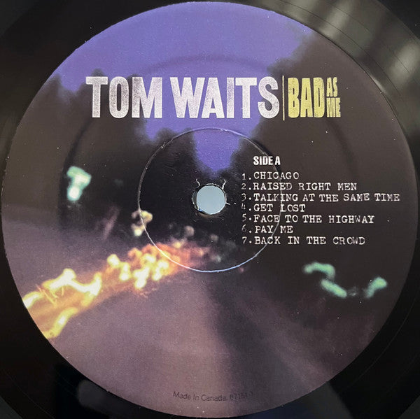 Tom Waits – Bad As Me LP vinyl record, image 3 of 6