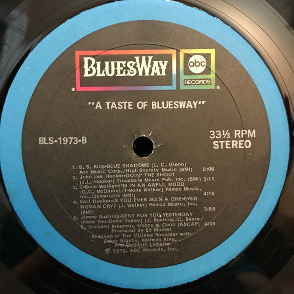 Various – A Taste Of Bluesway LP vinyl record, image 4 of 4