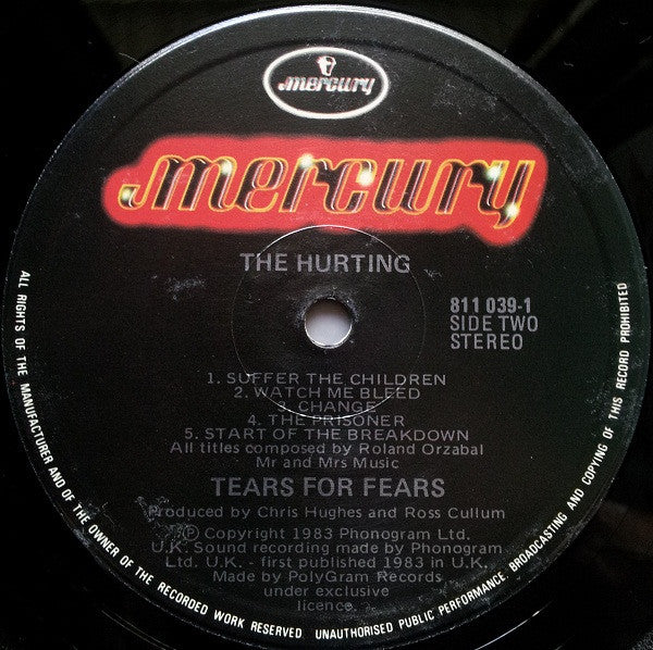 Tears For Fears – The Hurting LP vinyl record, image 4 of 6
