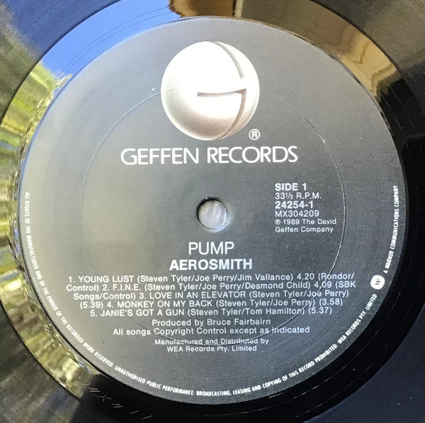 Aerosmith – Pump LP vinyl record, image 3 of 6
