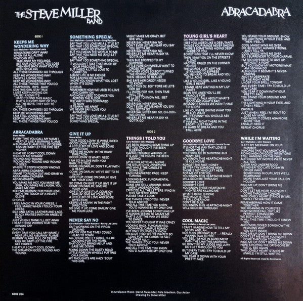 Steve Miller Band – Abracadabra LP vinyl record, image 6 of 6
