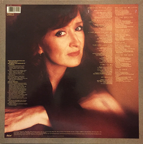 Bonnie Raitt – Luck Of The Draw LP vinyl record, image 2 of 4