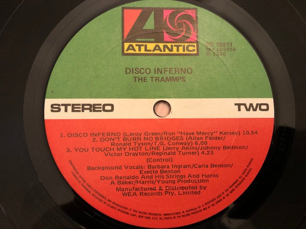 The Trammps – Disco Inferno LP vinyl record, image 5 of 5