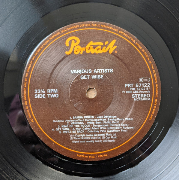 Various – Get Wise! LP vinyl record, image 6 of 6