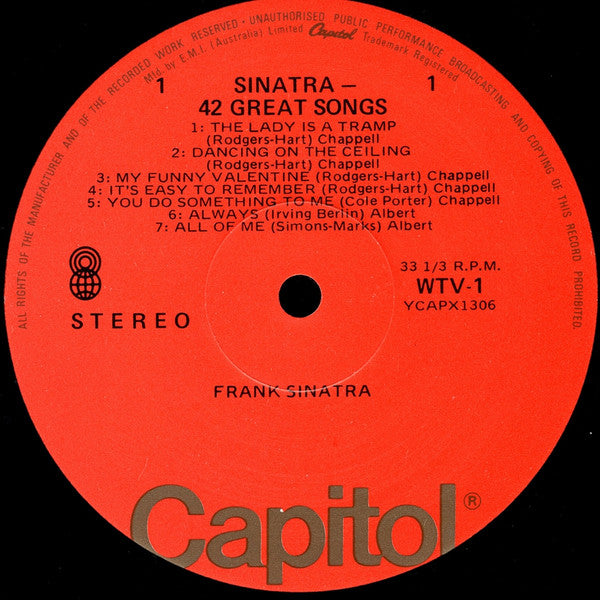 Frank Sinatra – 42 Great Songs (3xLP) LP vinyl record, image 3 of 10