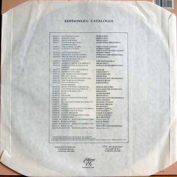 Penguin Cafe Orchestra – Penguin Cafe Orchestra LP vinyl record, image 6 of 6