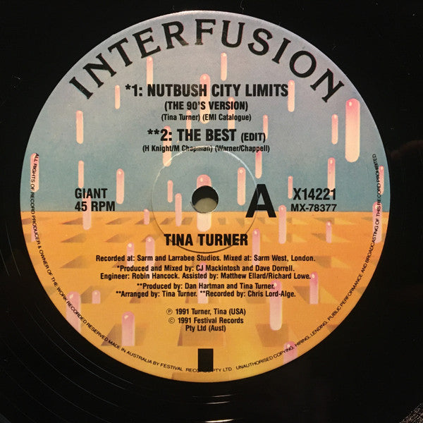 Tina Turner – Nutbush City Limits 12" vinyl record, image 2 of 3