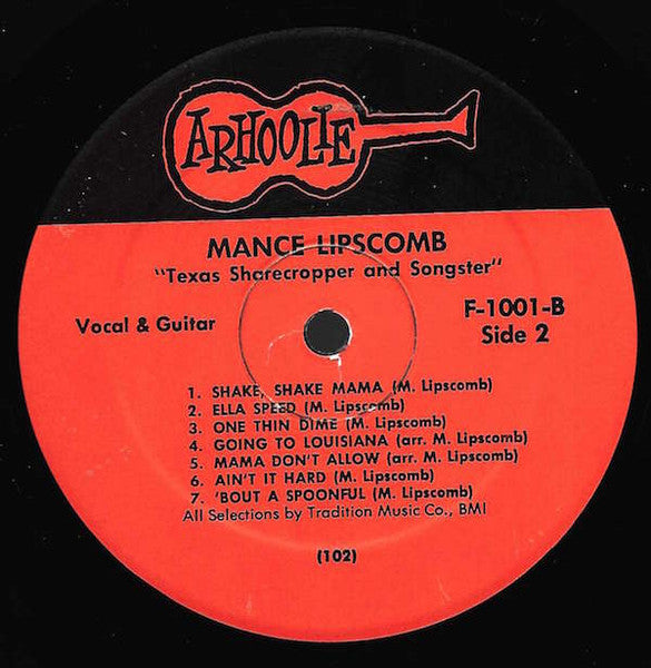 Mance Lipscomb – Texas Sharecropper And Songster LP vinyl record, image 5 of 10