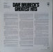 Dave Brubeck – Dave Brubeck's Greatest Hits LP vinyl record, image 2 of 4