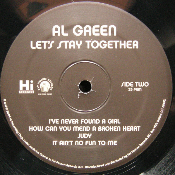 Al Green – Let's Stay Together LP vinyl record, image 4 of 4