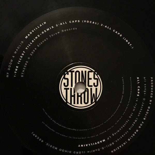 Madvillain – Curls & All Caps 12" vinyl record, image 3 of 4