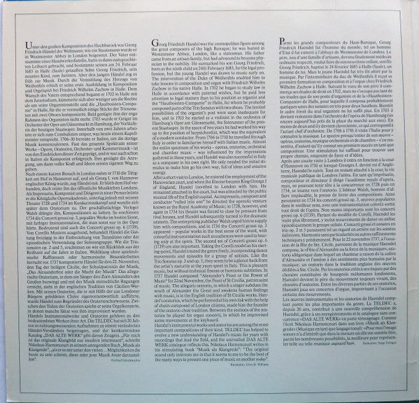 Georg Friedrich Händel, Felicity Palmer, Anthony Rolfe Johnson, Stephen Roberts, Stockholm Bach Choir, Concentus Musicus Wien, Nikolaus Harnoncourt – Alexander's Feast (2xLP) LP vinyl record, image 3 of 8