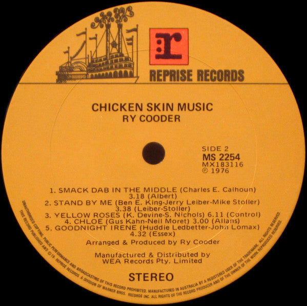 Ry Cooder – Chicken Skin Music LP vinyl record, image 4 of 6