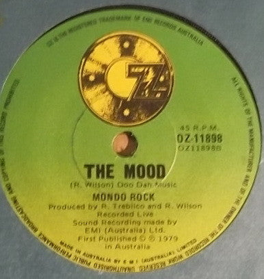 Mondo Rock – Love Shock 7" vinyl record, image 2 of 2