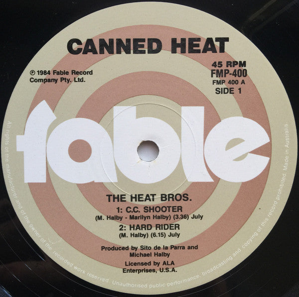 Canned Heat – The Heat Bros. 12" vinyl record, image 3 of 4