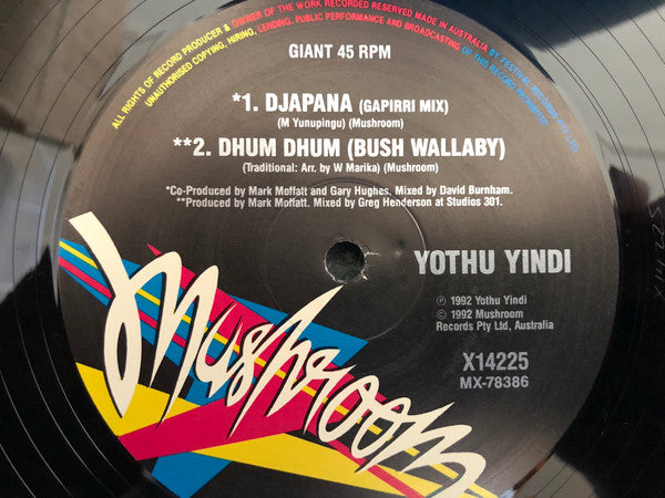 Yothu Yindi – Djäpana (Sunset Dreaming) 12" vinyl record, image 2 of 2