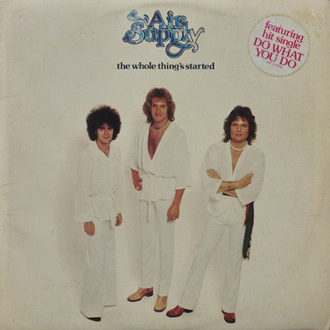 Air Supply – The Whole Thing's Started LP vinyl record, image 1 of 5