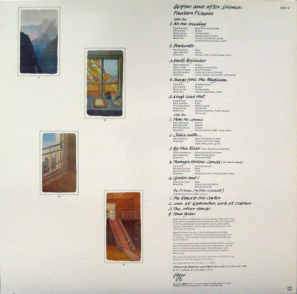 Brian Eno – Before And After Science LP vinyl record, image 2 of 4