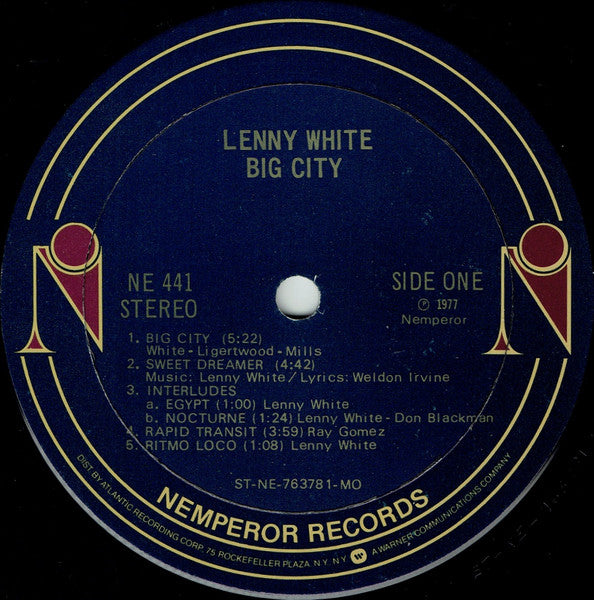 Lenny White – Big City LP vinyl record, image 3 of 4