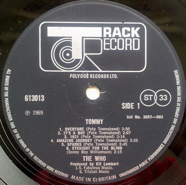 The Who – Tommy (2xLP) LP vinyl record, image 5 of 5