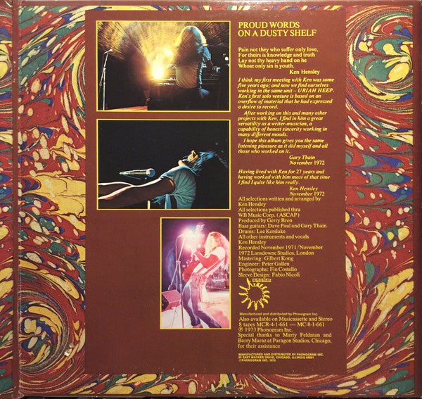 Ken Hensley – Proud Words On A Dusty Shelf LP vinyl record, image 5 of 9