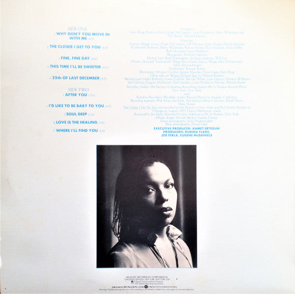 Roberta Flack – Blue Lights In The Basement LP vinyl record, image 2 of 5