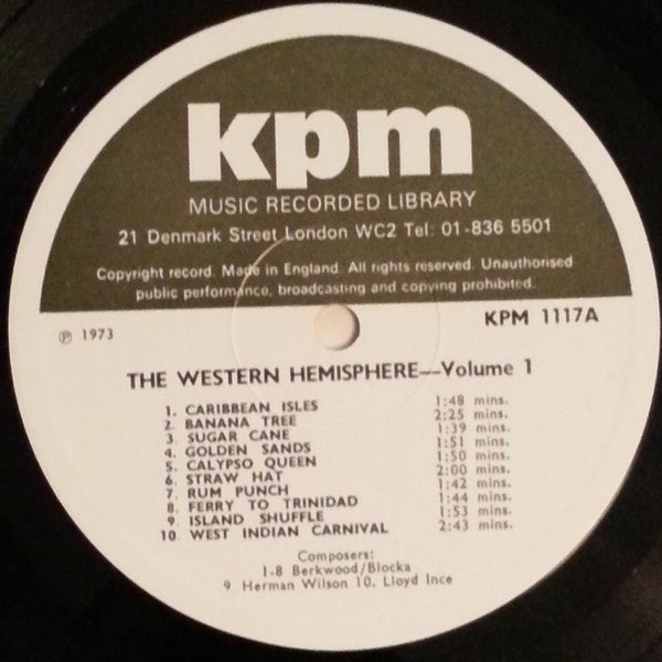 Various – The Western Hemisphere - Volume 1 LP vinyl record, image 2 of 3