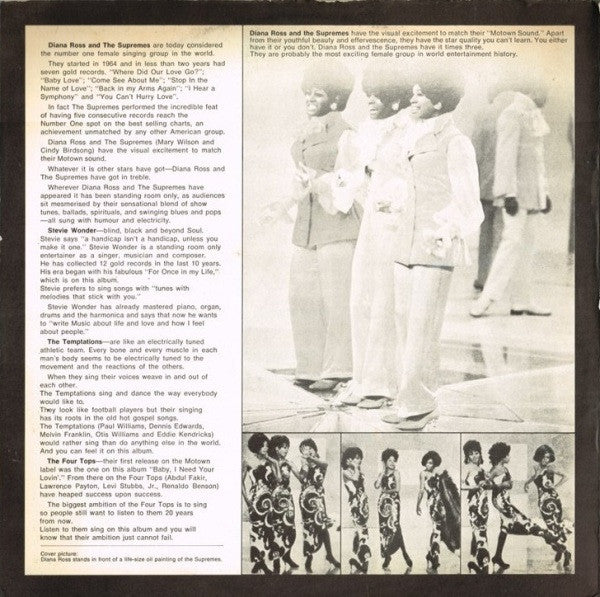 The Supremes, Four Tops, Stevie Wonder, The Temptations – Diana Ross And The Supremes Plus LP vinyl record, image 6 of 7