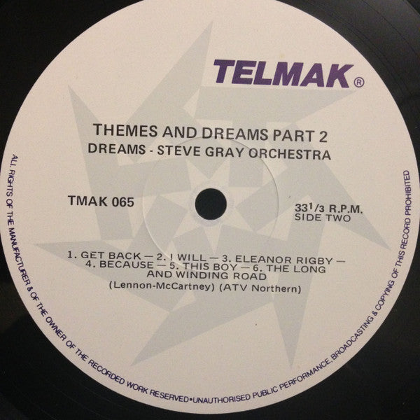 The Steve Gray Orchestra – Dreams Volume Two - 12 Beatles Classics LP vinyl record, image 4 of 4