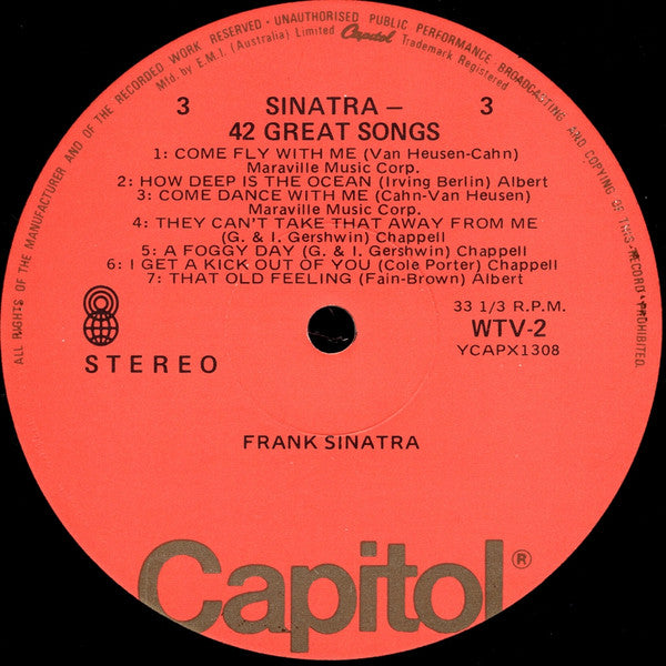 Frank Sinatra – 42 Great Songs (3xLP) LP vinyl record, image 7 of 10