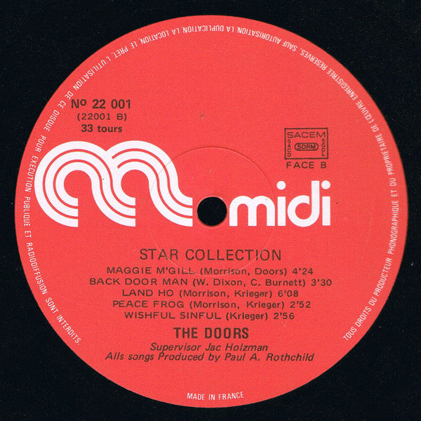 The Doors – Star-Collection LP vinyl record, image 3 of 3