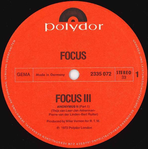 Focus – Focus 3 (2xLP) LP vinyl record, image 7 of 8