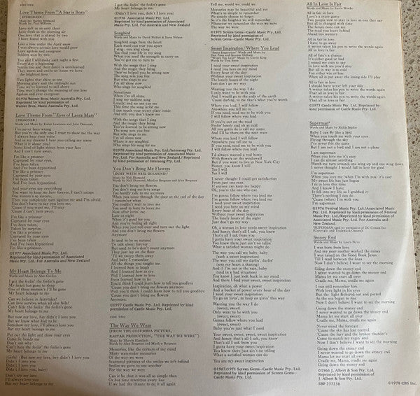 Barbra Streisand – Barbra Streisand's Greatest Hits - Volume 2 LP vinyl record, image 5 of 5